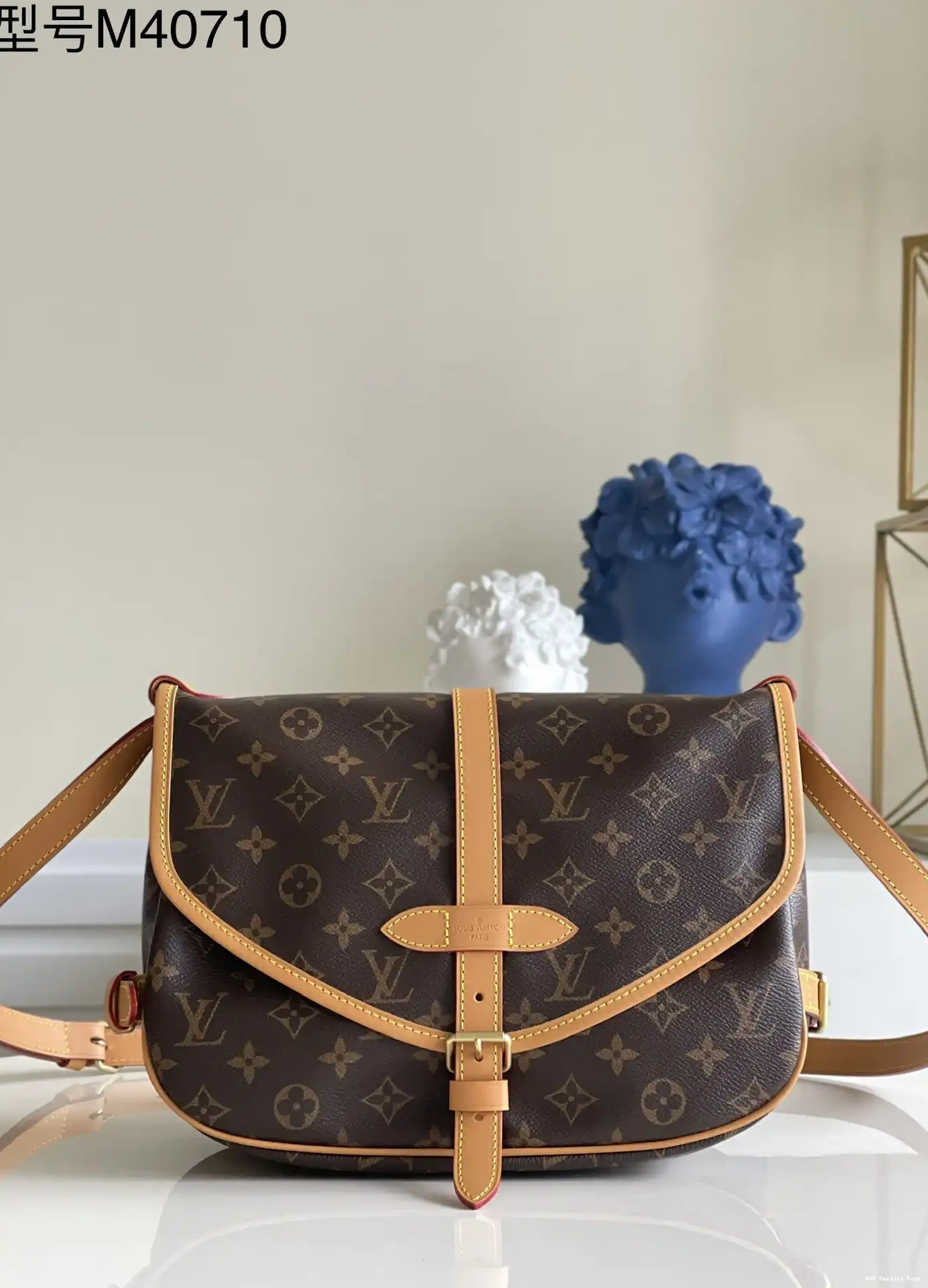Aaa replica bags LOUIS VUITTON bag-28*11*20CM Saumur 0514